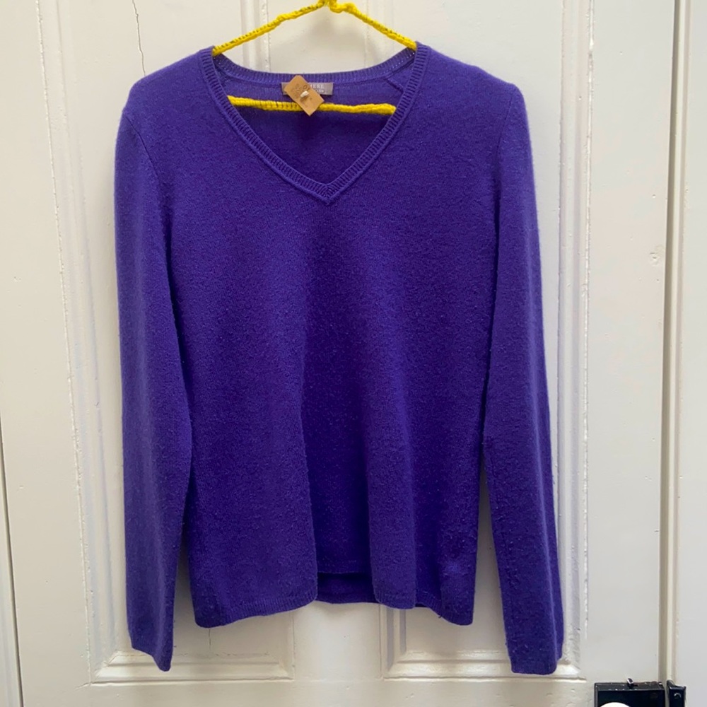 Charter Club 100% Cashmere Purple Pullover